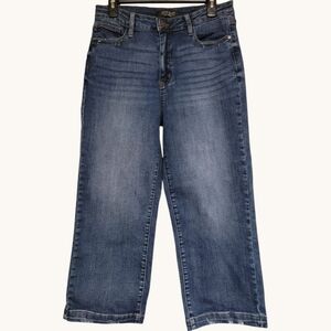 Judy Blue 11/30 Wide Leg Jeans Style JB88592 30W / 24" Inseam Lightly Distressed